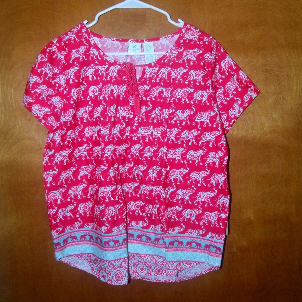 Womens Petite Medium Caribbean Joe Shirt NWT